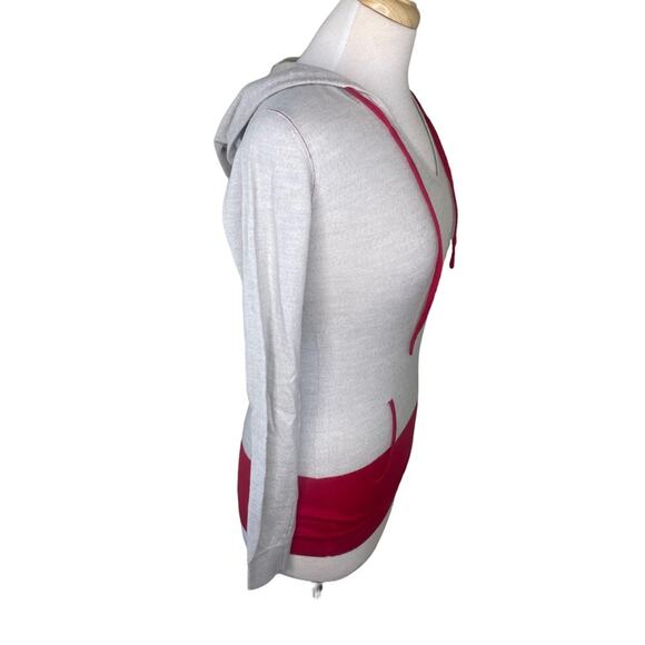 Kjus CELERINA Hooded Merino Wool Long Sleeve Pullover Sweater size 36/Small Gray - Picture 6 of 9